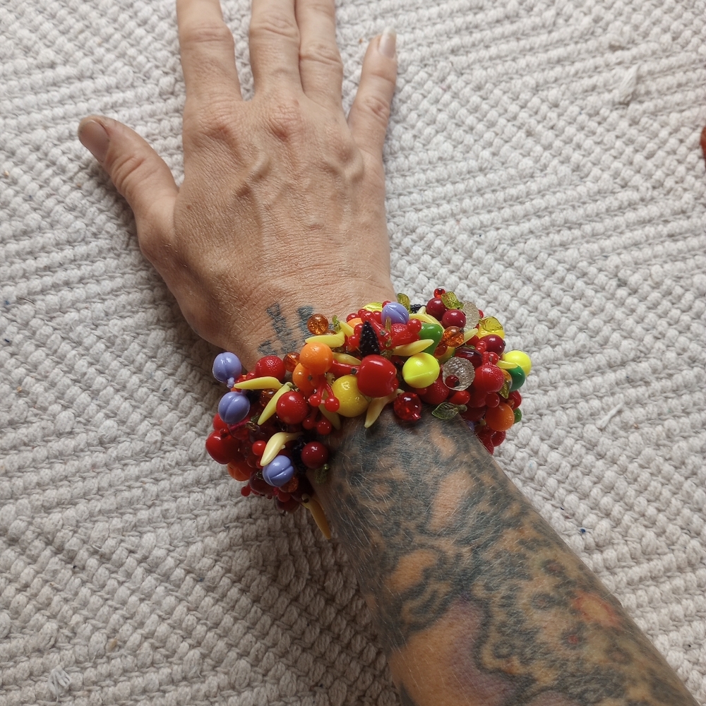 Vintage Fruit Inspired Stretch Bracelet